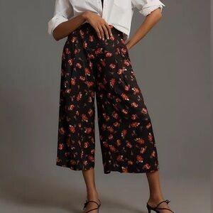 Maeve Floral Black and Red Women's Skirt